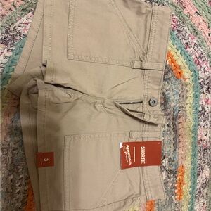 Arizona Jean Company Tan Shortie Jean Shorts